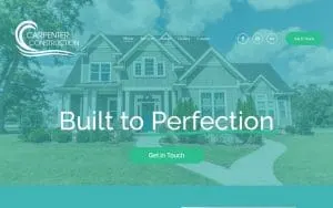 Carpenter Construction website