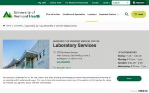 Laboratory Services, University of Vermont Medical Center