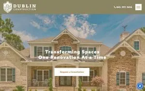 Dublin Construction Services website