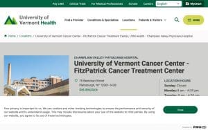 University of Vermont Cancer Center - FitzPatrick Cancer Treatment Center, UVM Health - Champlain Valley Physicians Hospital