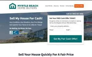 Myrtle Beach Home Buyers - Sell My House Fast website