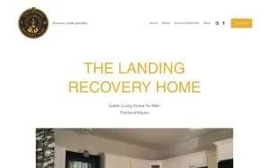 The Landing Recovery Home website