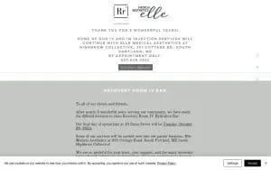Recovery Room of Portland website