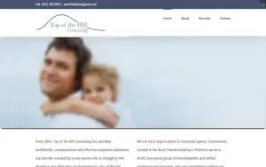 Top of the Hill Counseling website