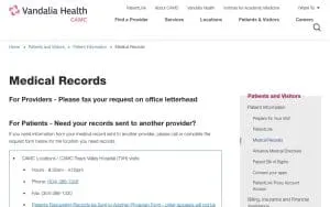 CAMC Document Center website