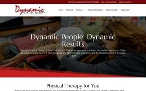 Dynamic Physical Therapy & Sports Medicine website