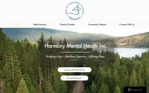 Harmony Mental Health, Inc. website