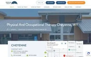 Teton Therapy PC website