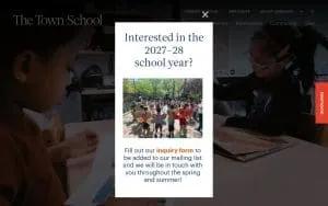The Town School website