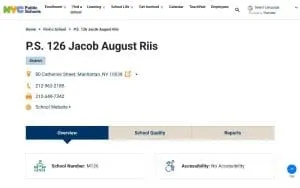 P.S. 126 Jacob August Riis website