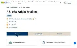P.S. 028 Wright Brothers website