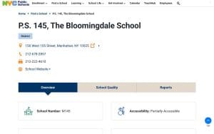 P.S. 145, The Bloomingdale School