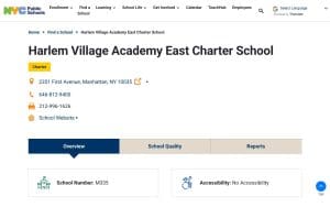 Harlem Village Academy East Charter School