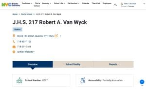 J.H.S. 217 Robert A. Van Wyck