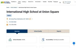 International High School at Union Square