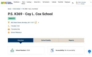 P.S. K369 - Coy L. Cox School
