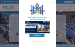 Manhattan Early College School for Advertising website