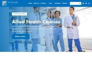 NY Healthcare School website