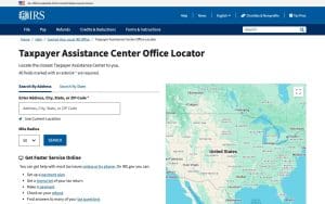 Internal Revenue Service (IRS) Taxpayer Assistance Center