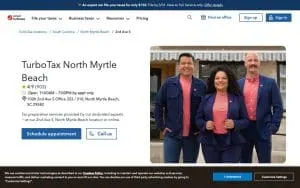 TurboTax - 2nd Ave S, North Myrtle Beach website