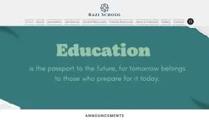 Razi School website