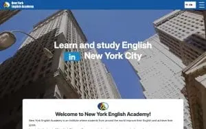 New York English Academy website