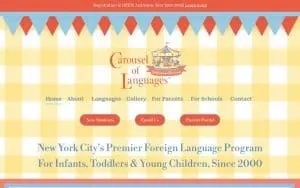 Carousel of Languages website