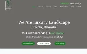 Luxury Landscape website