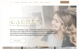 Cachét Beauty Lounge website
