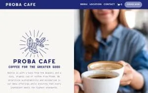 Proba Cafe By Critical Mass Coffee Roasters website