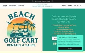 Beach Golf Cart Rentals and Sales