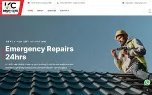 KC Brothers Roofing of North Laurel website