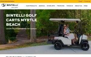 Bintelli Golf Carts - Myrtle website