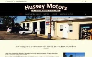 Hussey Motors website
