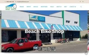Beach Bike Shop website