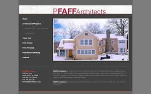 Pfaff Architects website