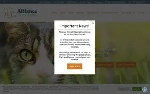 Alliance Animal Hospital of Lancaster website