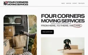 Four Corners Moving Services website