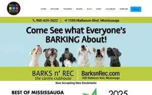 Barks 'n' Rec Lancaster website