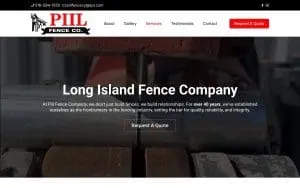 Long Island Fence Company - Piil Fence of Lynbrook website