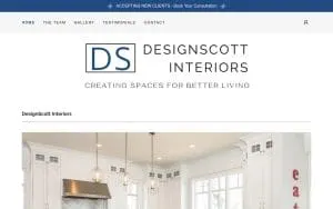 DesignScott Interiors website