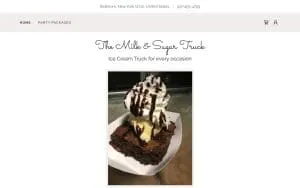 The Milk & Sugar Truck website