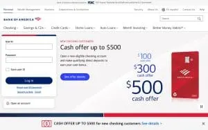 Bank of America Financial Center website