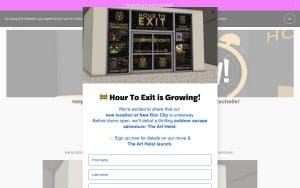 Escape room center
