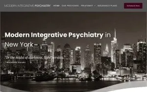 Modern Integrative Psychiatry website
