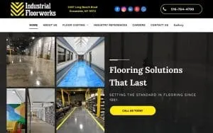 Industrial Floorworks website