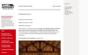 Beitz Masonry and Construction website