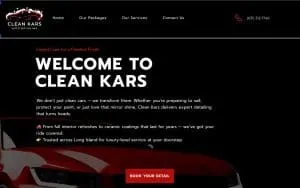 CleanKars - Mobile Auto Detailing/Ceramic Coatings website