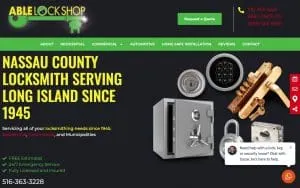 Able Lock Shop of Port Washington website