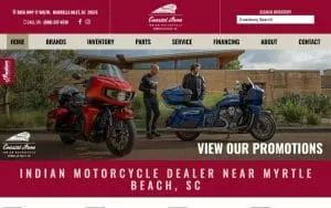 Coastal Indian Motorcycles website